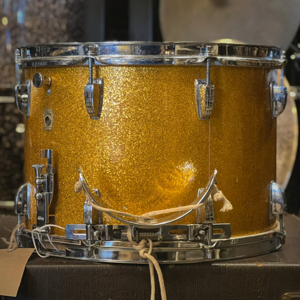 VINTAGE 1960's Ludwig 10x14 Marcher in Gold Sparkle
