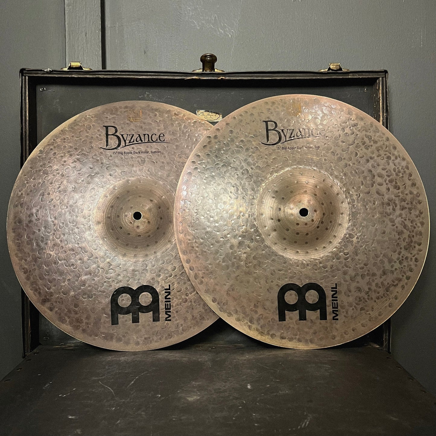 NEW Meinl 15" Byzance Dark Big Apple Hi-Hat Cymbals - 940/1240g
