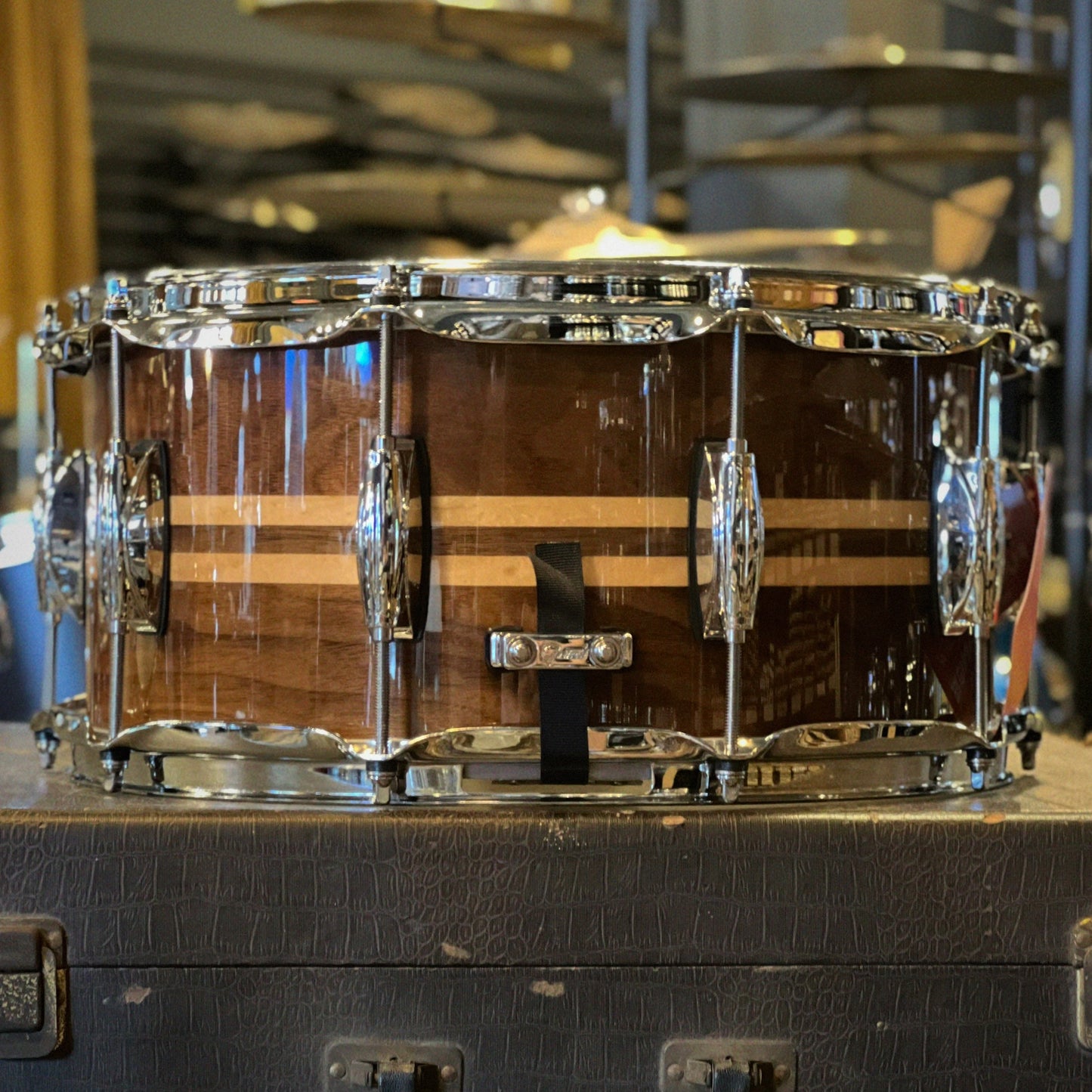 Gretsch 6.5x14 Full Range Walnut Snare Drum w/ Maple Inlay