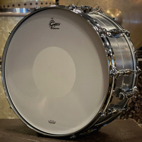 NEW Gretsch 6.5x14 USA Solid Aluminum Snare Drum