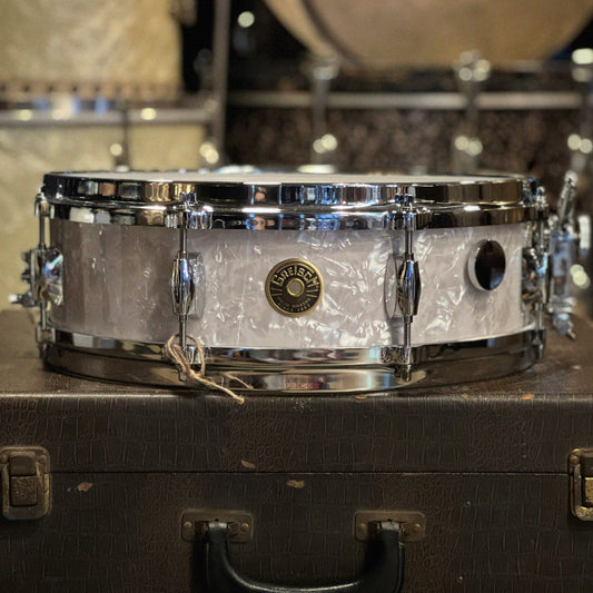 NEW Gretsch 4.5x14 USA Custom Snare Drum in Vintage Marine Pearl with Tone Control & Micro Sensitive
