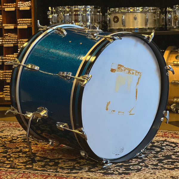 VINTAGE 1968 Ludwig 14x20 Bass Drum in Blue Sparkle