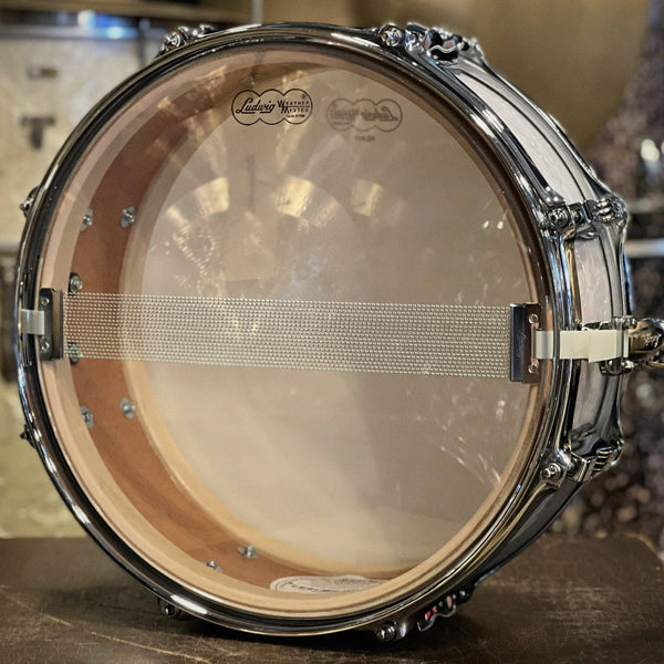 NEW Ludwig 5x14 Legacy Mahogany Snare Drum in White Marine Pearl