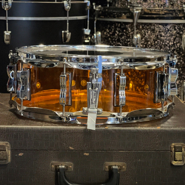 USED 2000's Ludwig 5x14 Vistalite Snare Drum in Amber