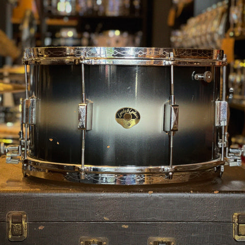 VINTAGE 1952 Leedy & Ludwig 7x14 Broadway Parallel Snare Drum in Blue & Silver Duco