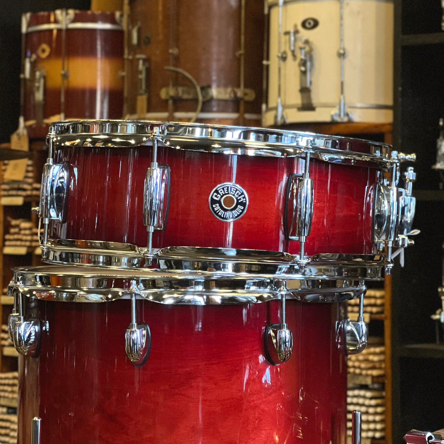 NEW Gretsch Catalina Club Bop Drum Set in Gloss Crimson Burst