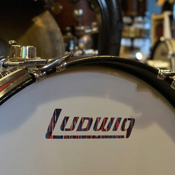 VINTAGE 1970's Ludwig Psychedelic Red Double Bass Outfit - 14x20, 14x20, 9x13, 9x13, 10x14, 16x18