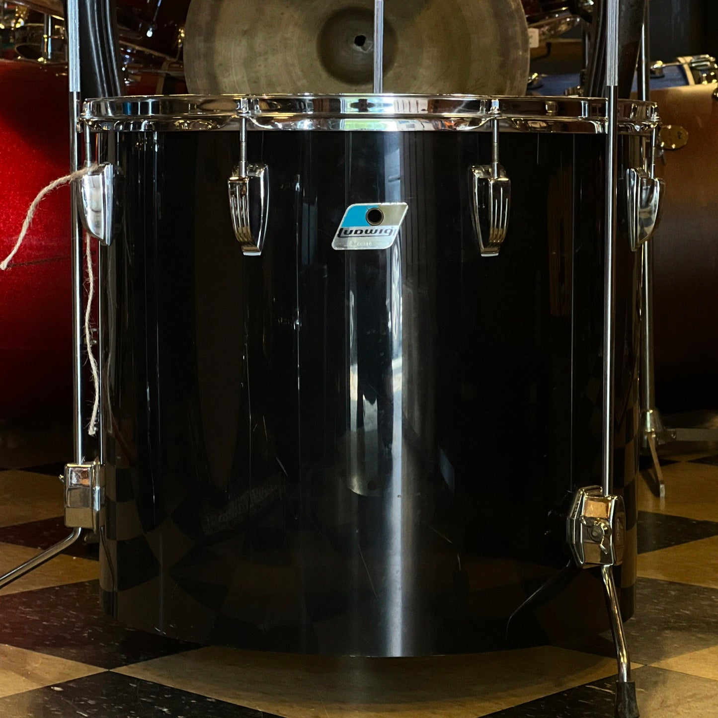 VINTAGE 1979 Ludwig Vistalite Drum Set in Smoke Acrylic - 14x24, 8x12, 9x13, 10x14, 16x16, 16x18