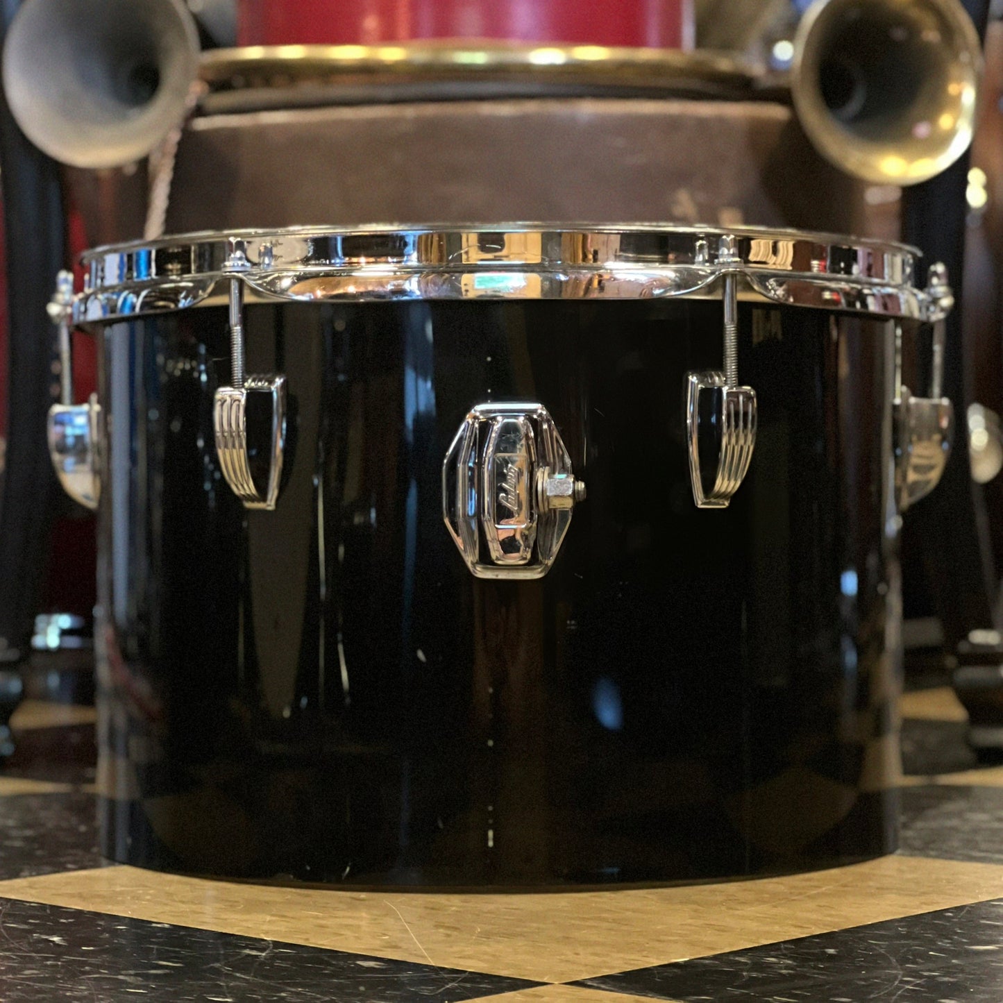 VINTAGE 1979 Ludwig Vistalite Drum Set in Smoke Acrylic - 14x24, 8x12, 9x13, 10x14, 16x16, 16x18