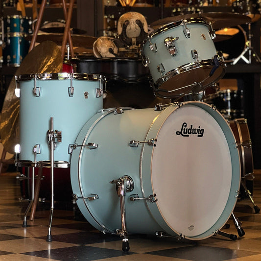 NEW Ludwig Neusonic "Downbeat" Outfit in Skyline Blue - 14x20, 8x12, 14x14
