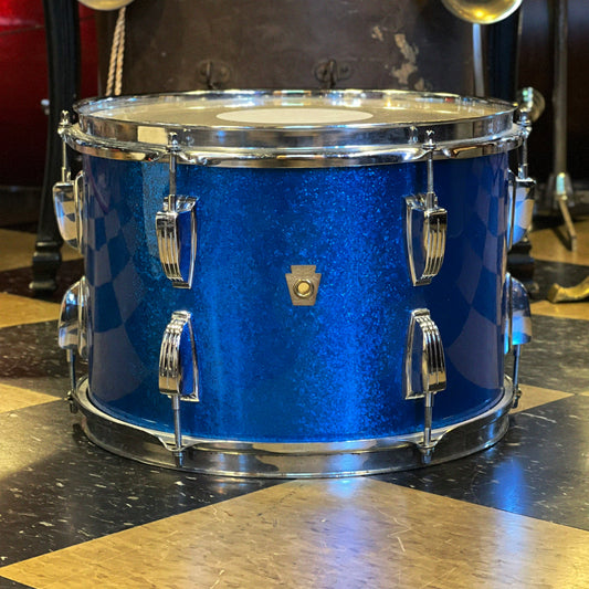 VINTAGE 1960's Ludwig 9x13 Tom in Blue Sparkle