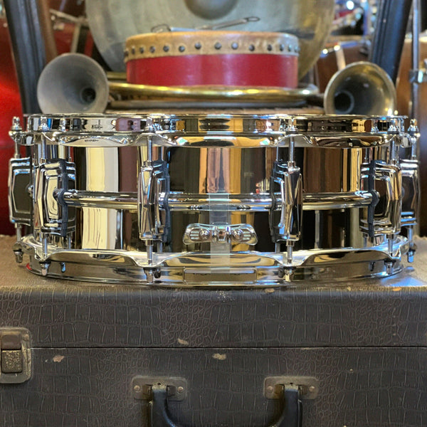 NEW Ludwig 5x14 LB400B Chrome over Brass Snare Drum