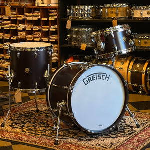 NEW Gretsch Broadkaster Drum Set in Satin Dark Walnut - 14x20, 8x12, 14x14