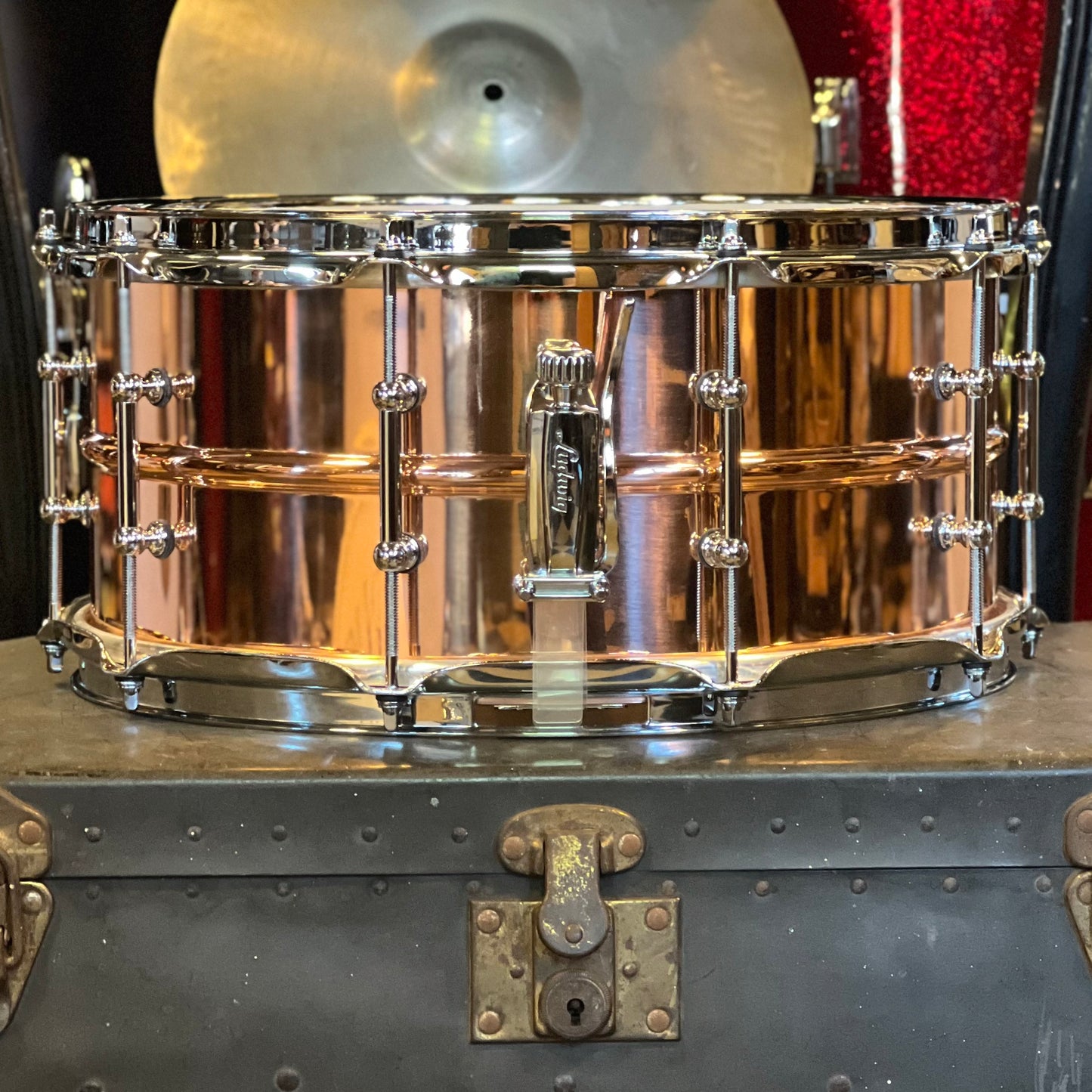 NEW Ludwig 6.5x14 Ludwig Copper Phonic w/ Smooth Shell & Tube Lugs