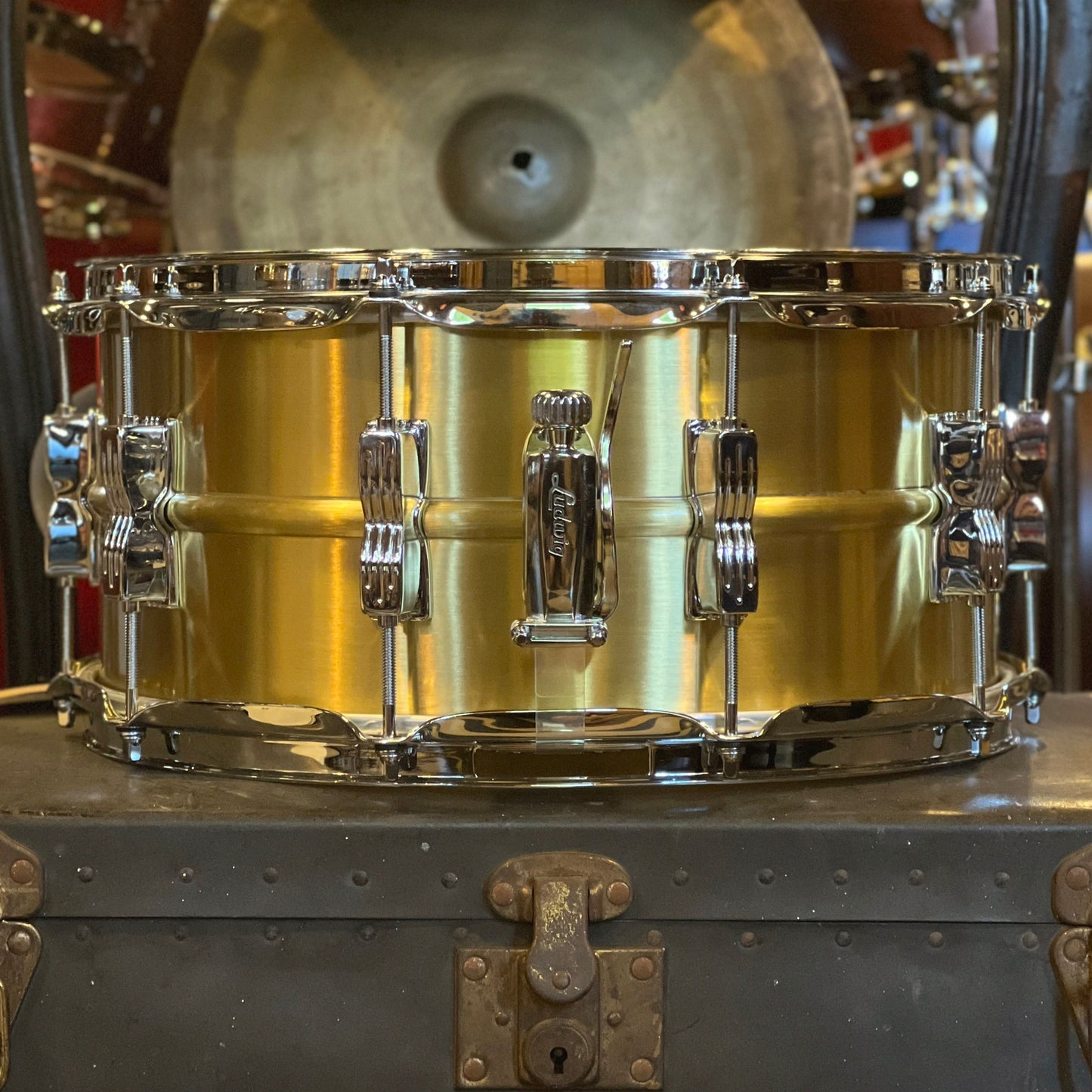 NEW Ludwig 6.5x14 Acro Brass Snare Drum