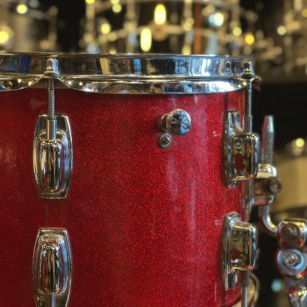 VINTAGE 1970's Ludwig Standard "Downbeat" Outfit in Red Mist - 14x20, 8x12, 14x14, & 5x14