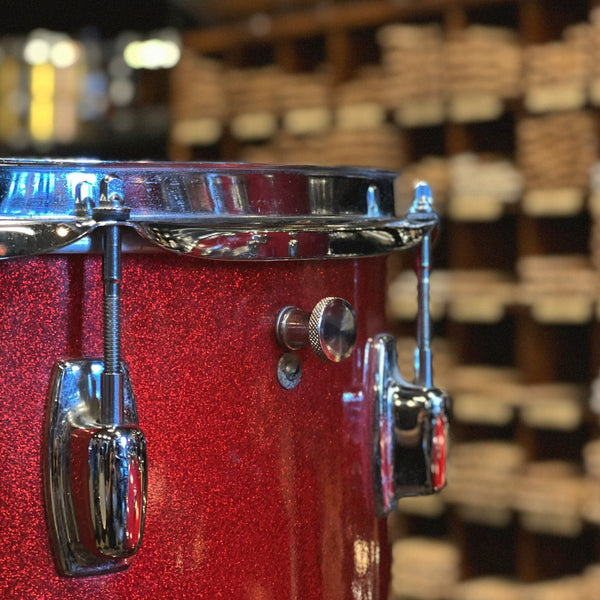 VINTAGE 1970's Ludwig Standard "Downbeat" Outfit in Red Mist - 14x20, 8x12, 14x14, & 5x14