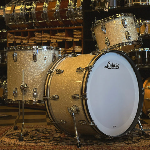 NEW Ludwig Classic Maple Pro Beat Outfit in Vintage Marine Pearl - 14x24, 9x13, 16x16