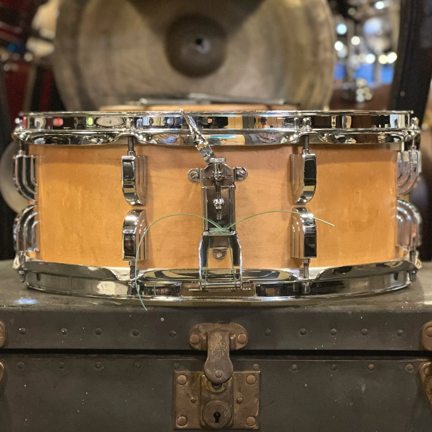 USED 1990's Leedy 5x14 Broadway Vineyard Era Snare Drum in Satin Natural