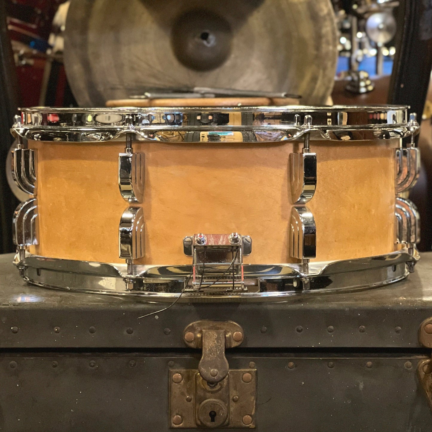 USED 1990's Leedy 5x14 Broadway Vineyard Era Snare Drum in Satin Natural