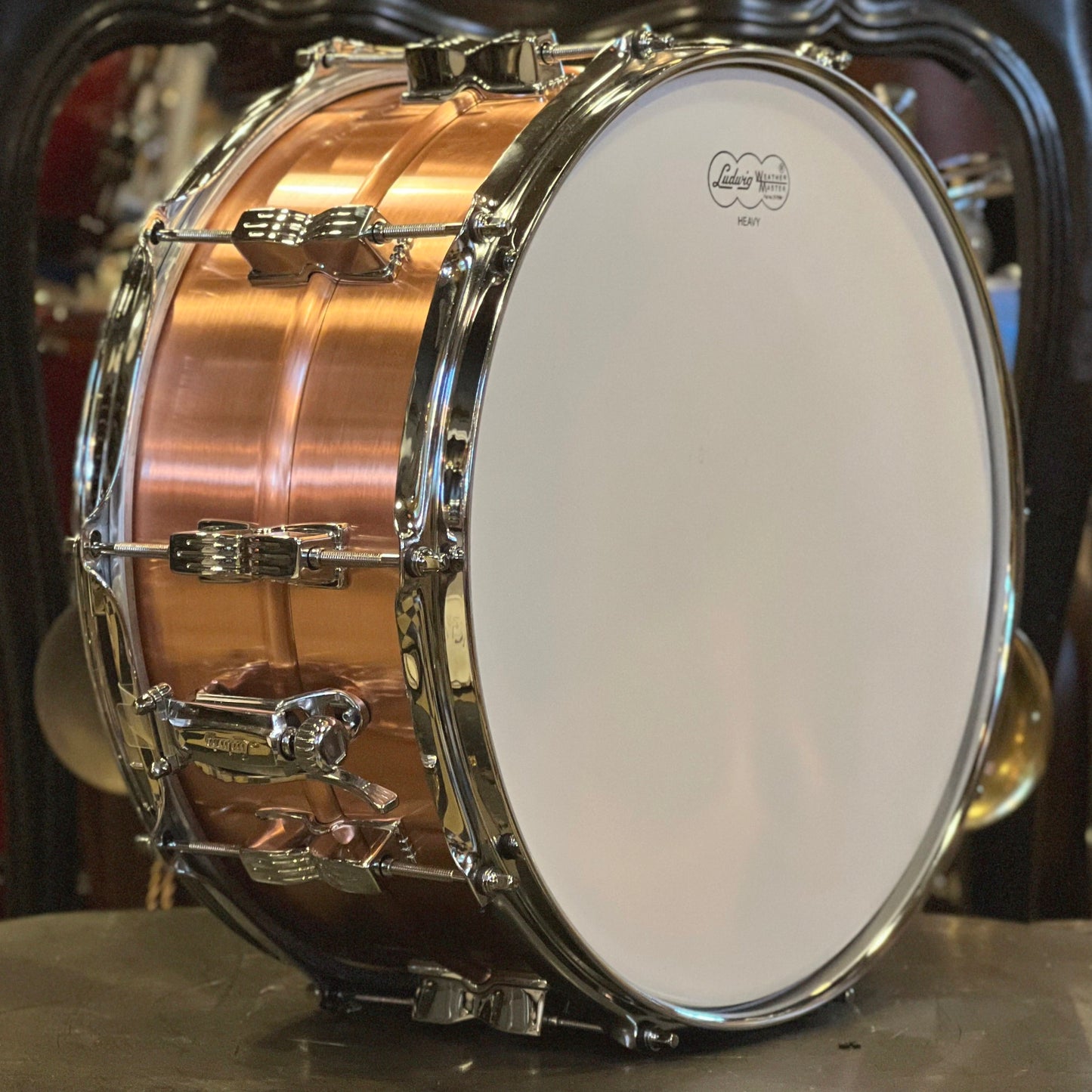 NEW Ludwig 6.5x14 Acro Copper Snare Drum