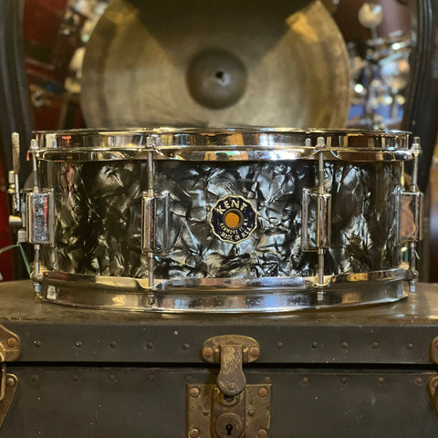 VINTAGE 1960's Kent 5x14 Snare Drum in Black Diamond Pearl