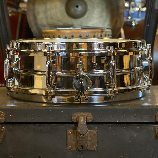 VINTAGE 1960's Sonor 5x14 D444 All Metal Teardrop 8-Lug Snare Drum