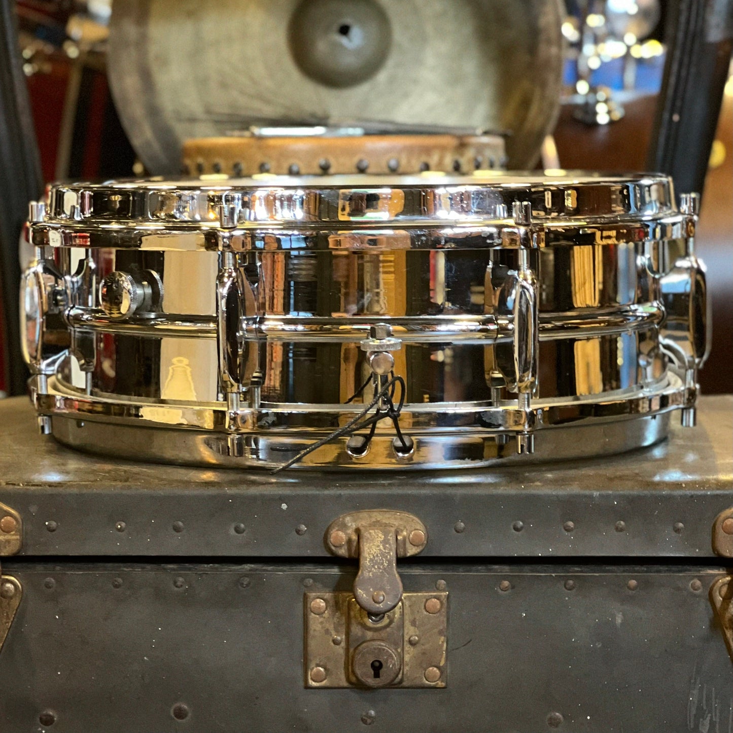 VINTAGE 1960's Sonor 5x14 D444 All Metal Teardrop 8-Lug Snare Drum