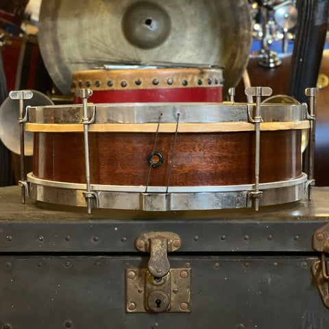 VINTAGE 1920's Leedy 3x13 Tango Snare Drum in Mahogany Stain