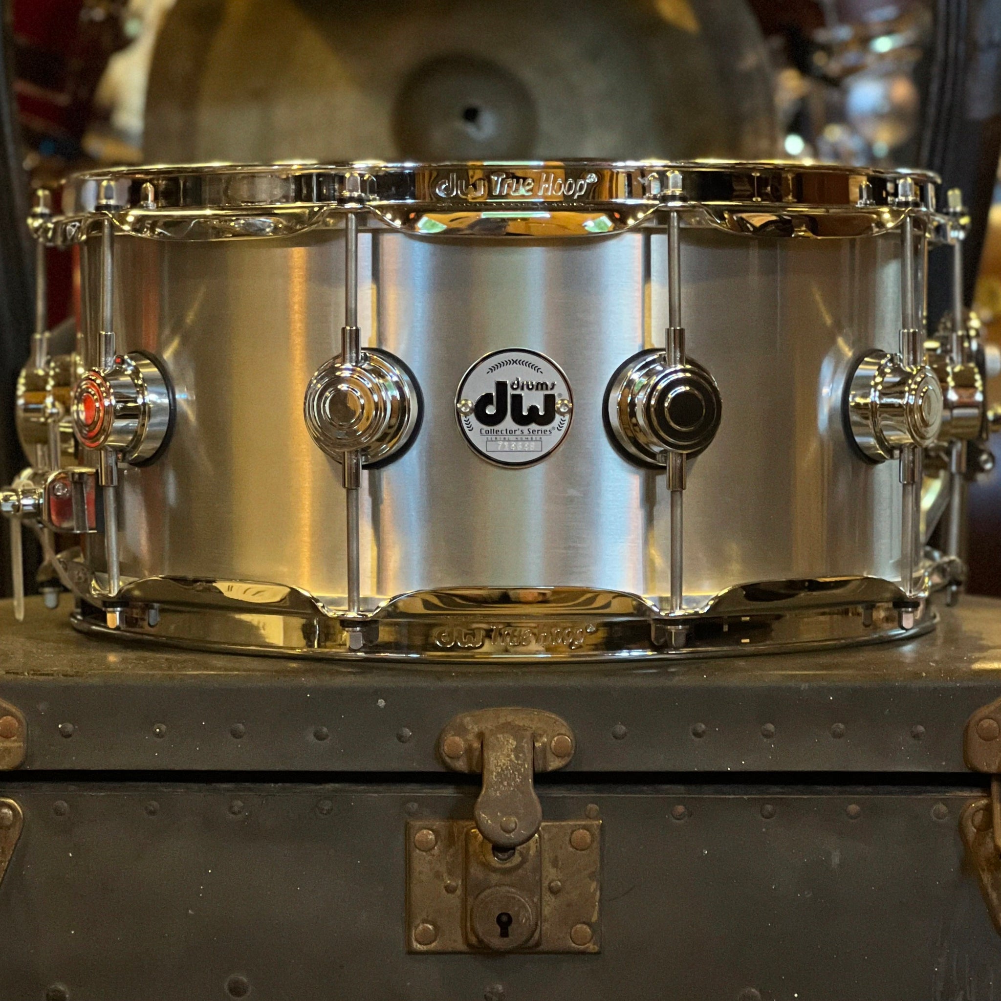 NEW DW 6.5x14 Collector's Thin Aluminum Snare Drum with Chrome Hardware
