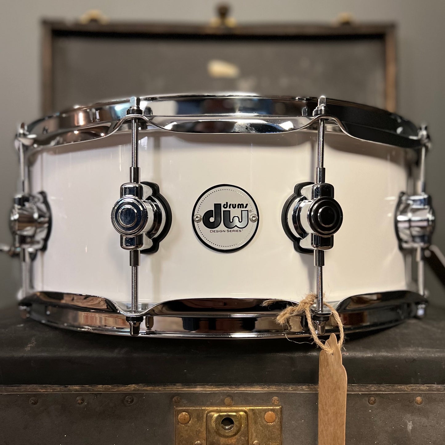 NEW DW 5.5x14 Design Snare Drum in Gloss White