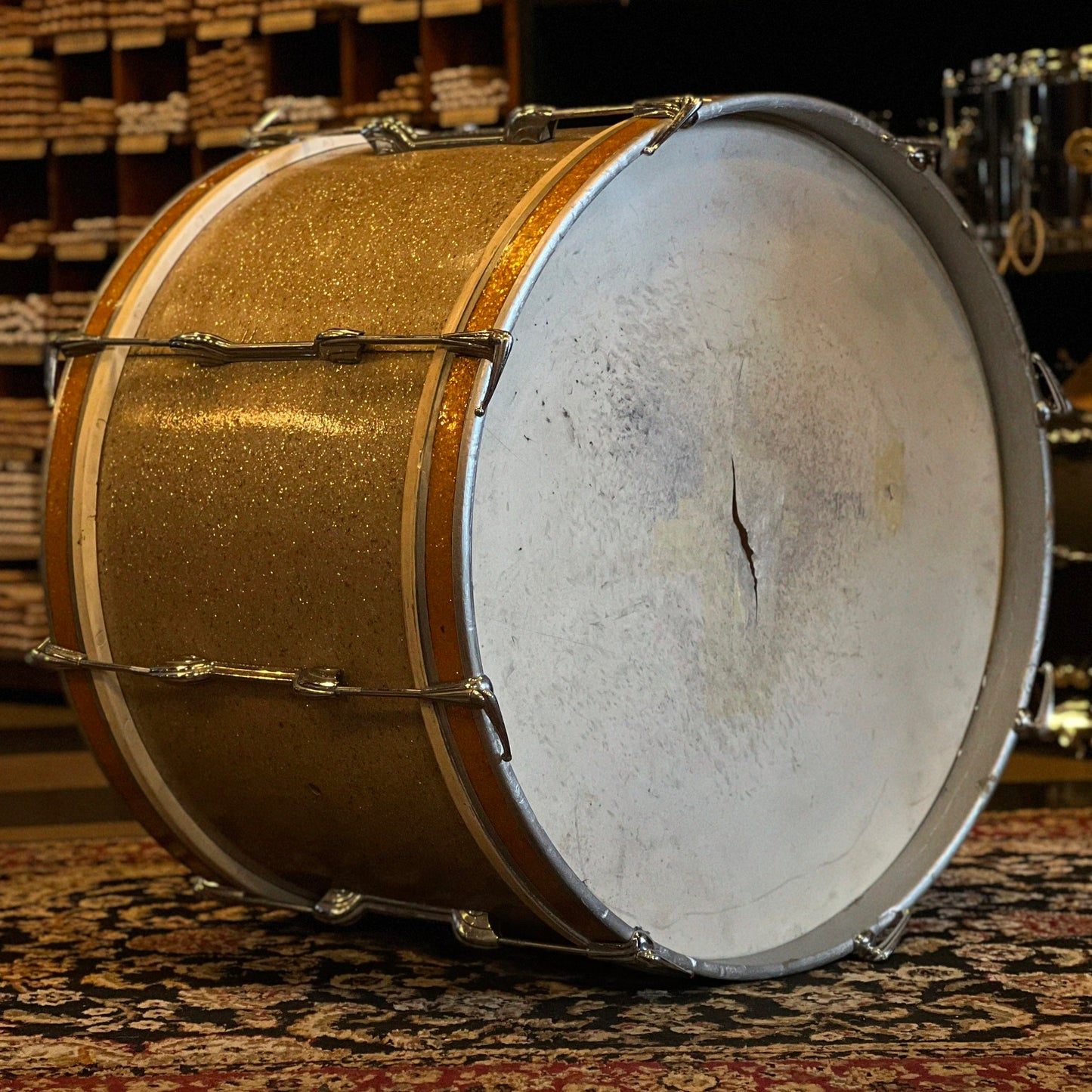 VINTAGE 1950's Premier Big Band Outfit in Champagne Sparkle - 14x22, 8x12, 16x16, & 5x14