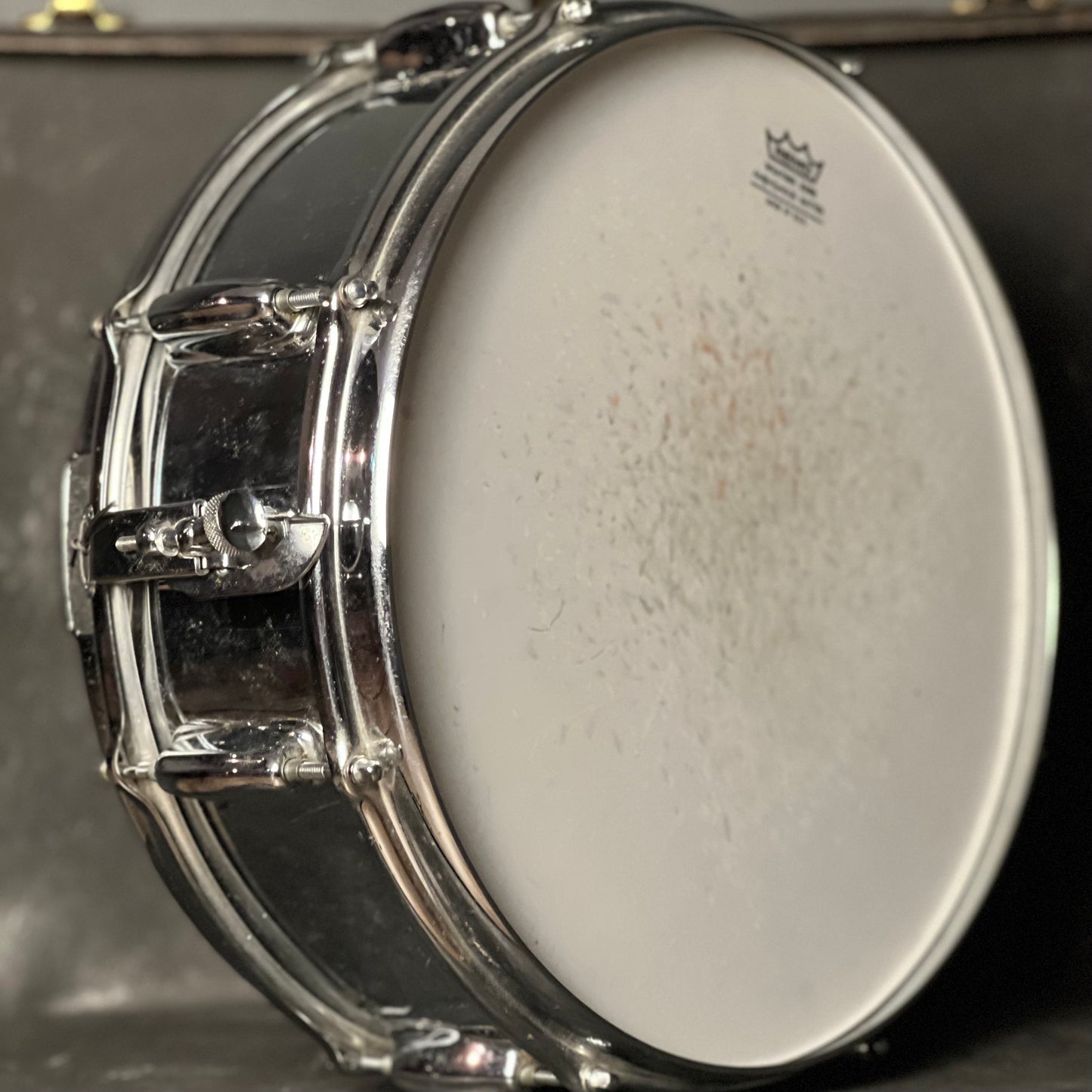 VINTAGE 1970s-1980s Slingerland Chrome over Steel Snare Drum