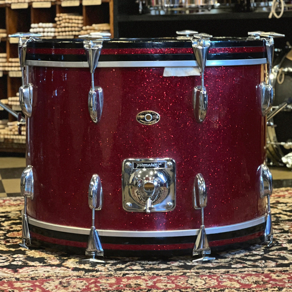 SLINGERLAND 2N NEW JOBBING OUTFIT 3 PIECE DRUM KIT, RED SPARKLE CIRCA  1955-59 (PRE-LOVED)