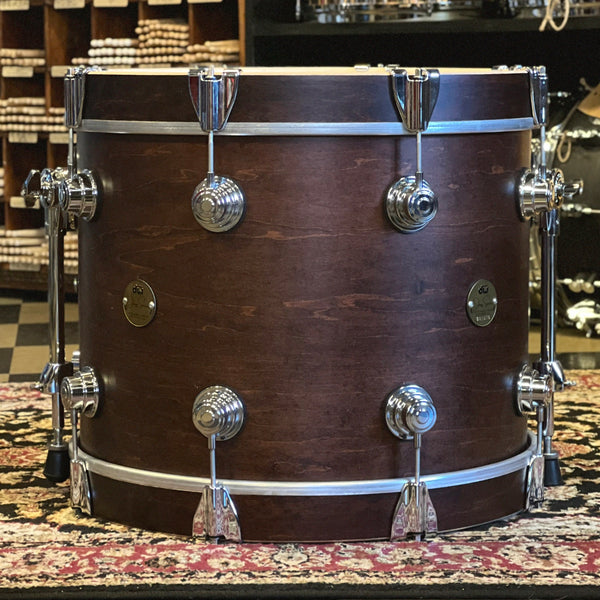 NEW DW Collector's Jazz Series Maple/Gum Drum Set in Mahogany Satin Oil - 14x18, 8x12, 14x14 & 5.5x14