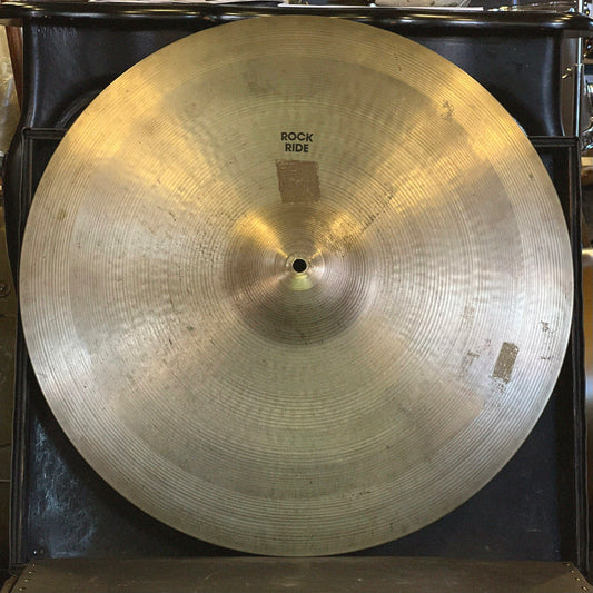 VINTAGE 1980s A. ZIldjian 21" Rock Ride Cymbal - 3104g