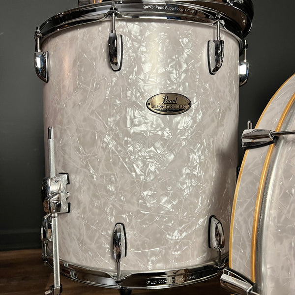 MINT Pearl Session Studio Select Drum Set in Satin White Marine Pearl - 14x24, 9x13, 16x16 & 7x12