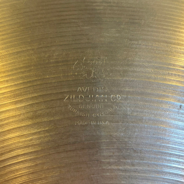 VINTAGE 1960's A. Zildjian 18" Medium Crash Cymbal - 1658g