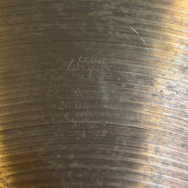 VINTAGE 1970's A. ZIldjian 18" Medium-Thin Crash Cymbal - 1548g