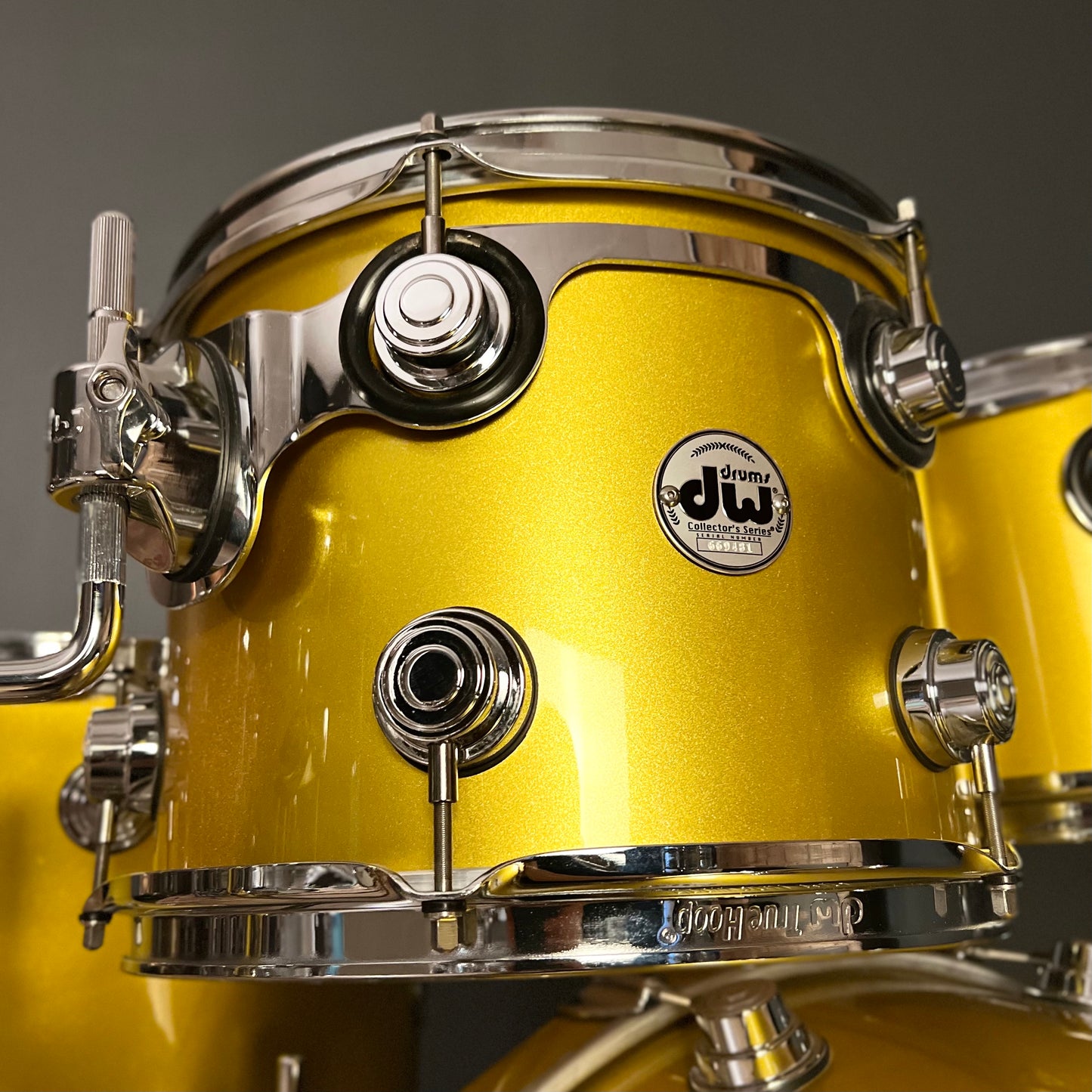 USED DW Collector's Series Drum Set in Usher Gold Metallic Lacquer - 18x22, 8x10, 9x12, 14x16