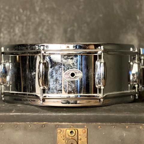 VINTAGE 1970's Slingerland 5x14 Chrome over Steel Snare Drum