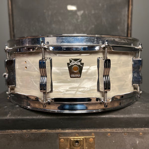 VINTAGE 1988 Ludwig 5x14 Classic Snare Drum in White Marine Pearl