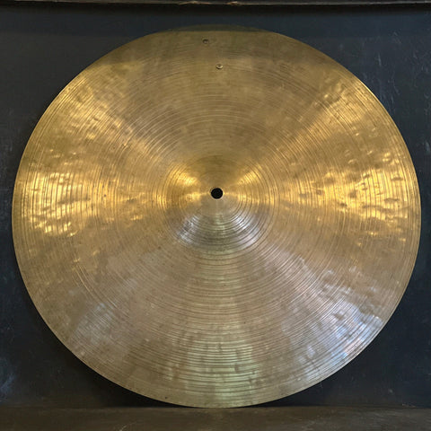 VINTAGE 1967-77 K. Zildjian 16" New Stamp Crash-Ride Cymbal w/ Two Rivets - 1310g