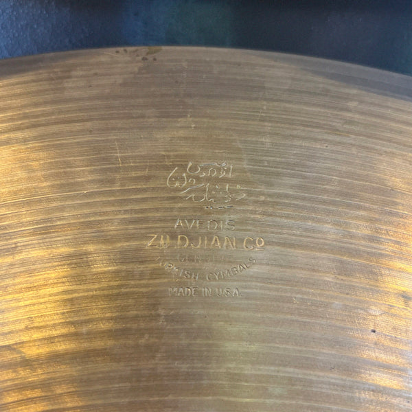 VINTAGE 1970's A. Zildjian 20" Ride Cymbal - 1944g