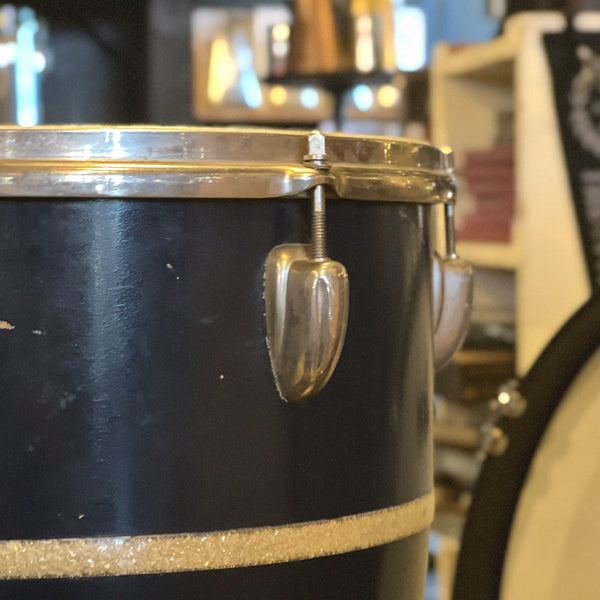 VINTAGE 1960's Slingerland 28x12 Conga in Blue & Silver Duco