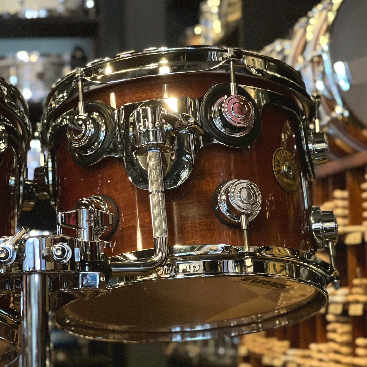 USED DW Jazz Series Drum Set in Mahogany Lacquer - 18x20, 8x10, 9x12, 13x16