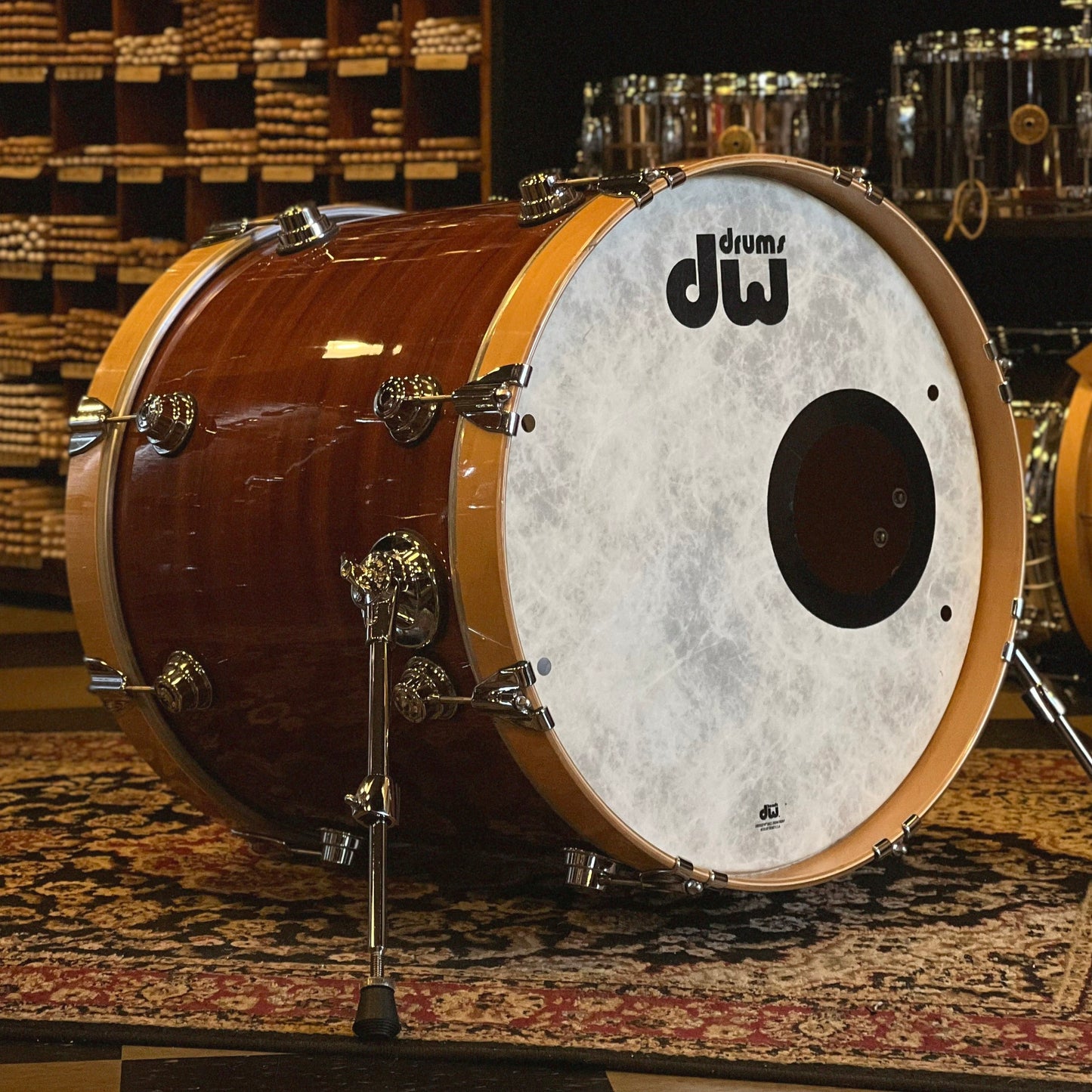 USED DW Jazz Series Drum Set in Mahogany Lacquer - 18x20, 8x10, 9x12, 13x16