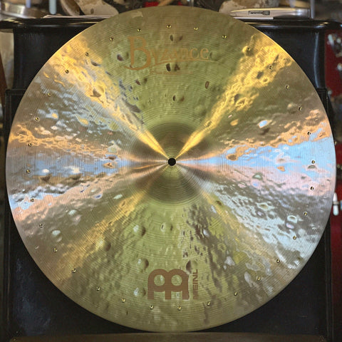 USED Meinl 22" Byzance Jazz Medium-Thin Ride Cymbal w/ Thirty Two Rivets - 2504g