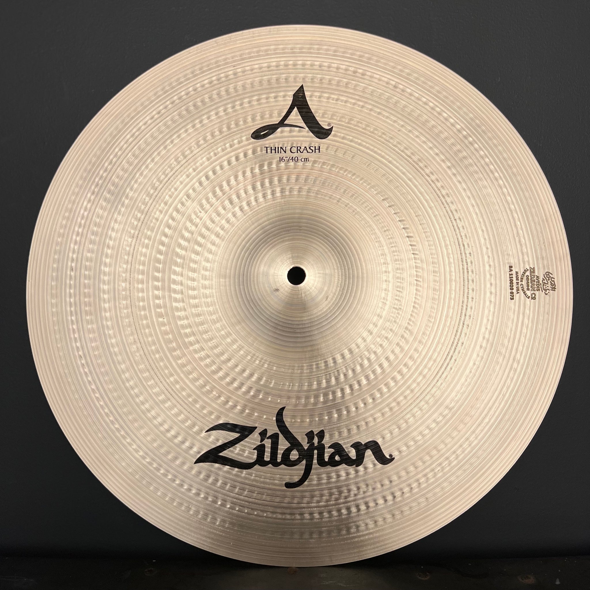 NEW Zildjian 16" A. Zildjian Thin Crash Cymbal - 948g