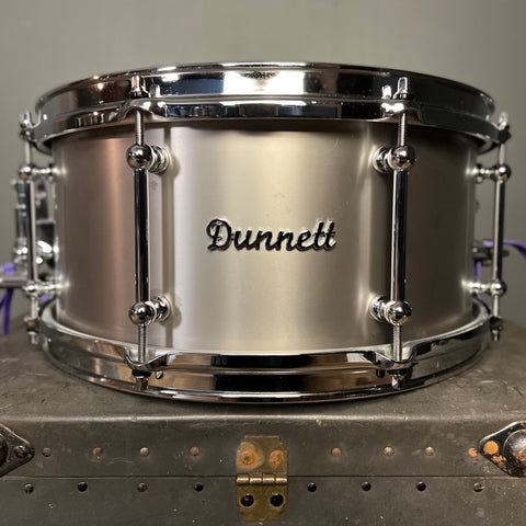 USED Dunnett 6.5x14 Original Classic Titanium Snare Drum